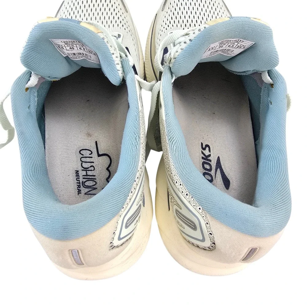 Brooks Ghost 14 Running Shoes Womens 8.5 Aqua Glass/Navy Mesh Neutral Classic - Picture 11 of 13